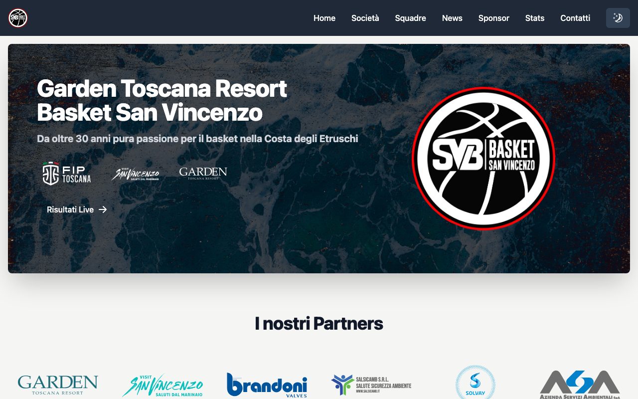 Anteprima sito Basket San Vincenzo