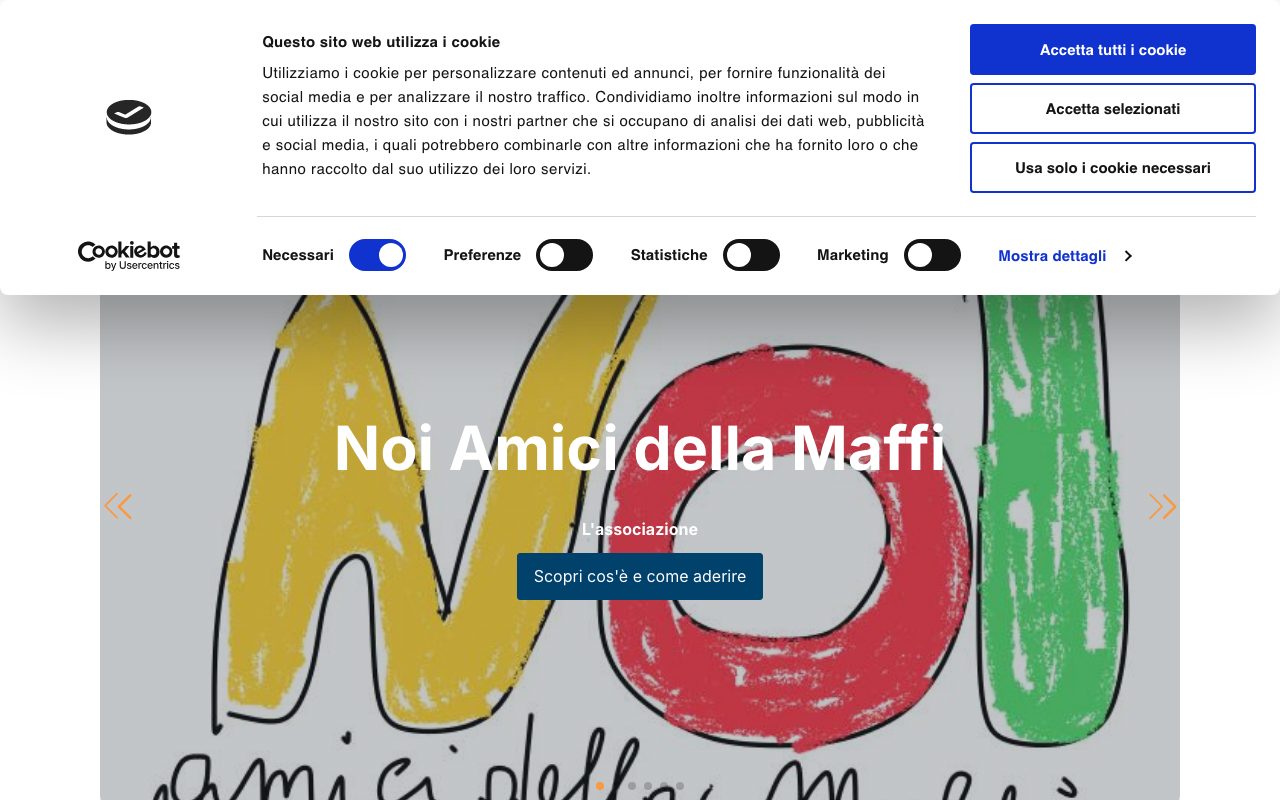 Anteprima sito Fondazione Casa Cardinale Maffi