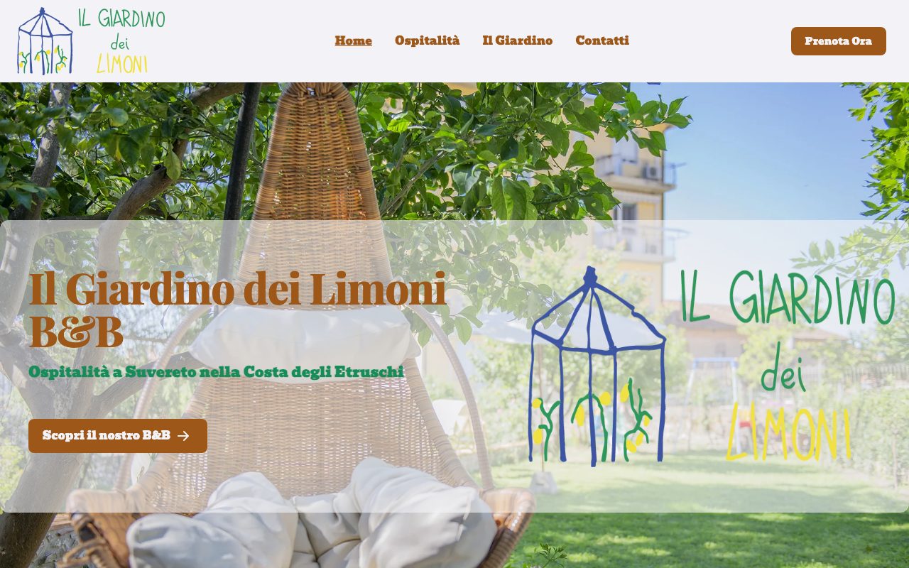 Anteprima sito Il Giardino dei Limoni