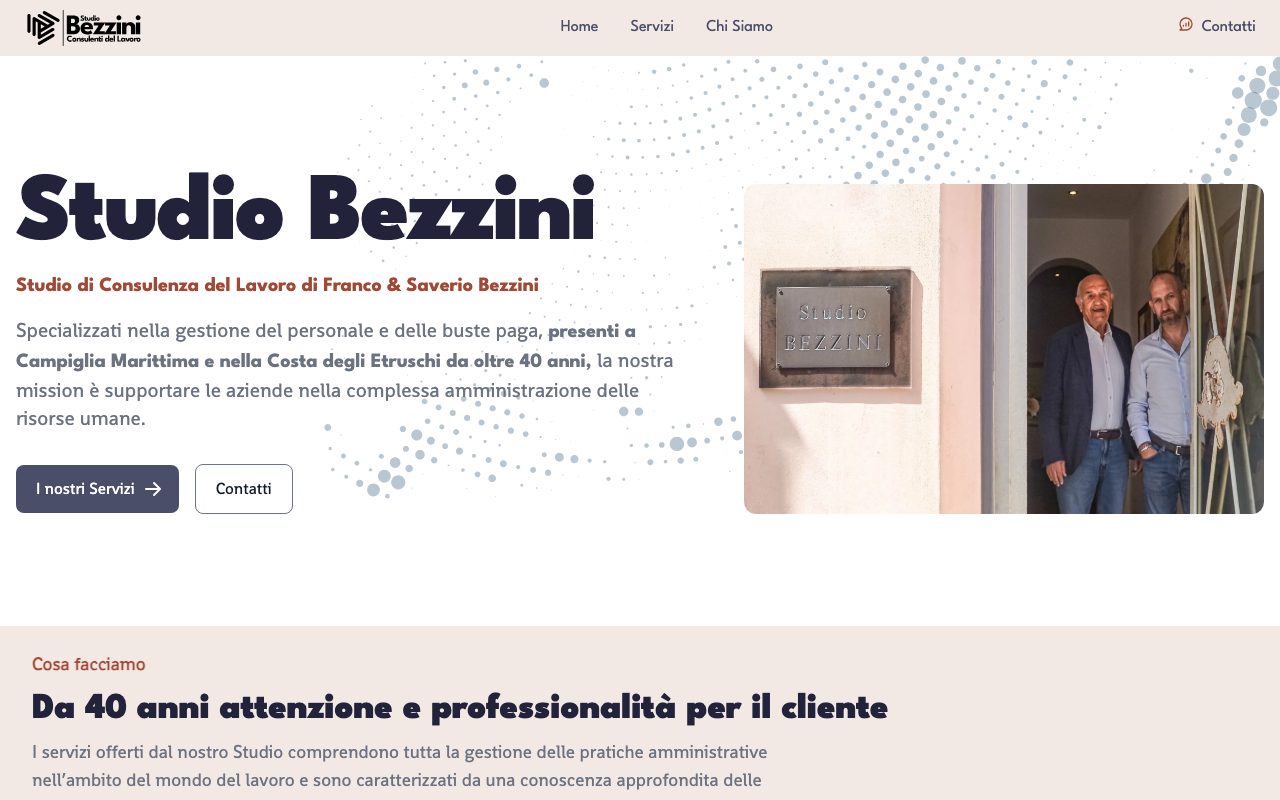 Anteprima sito Studio Bezzini