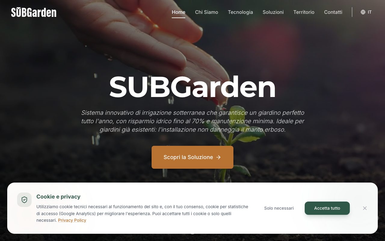 Anteprima sito SUBGarden