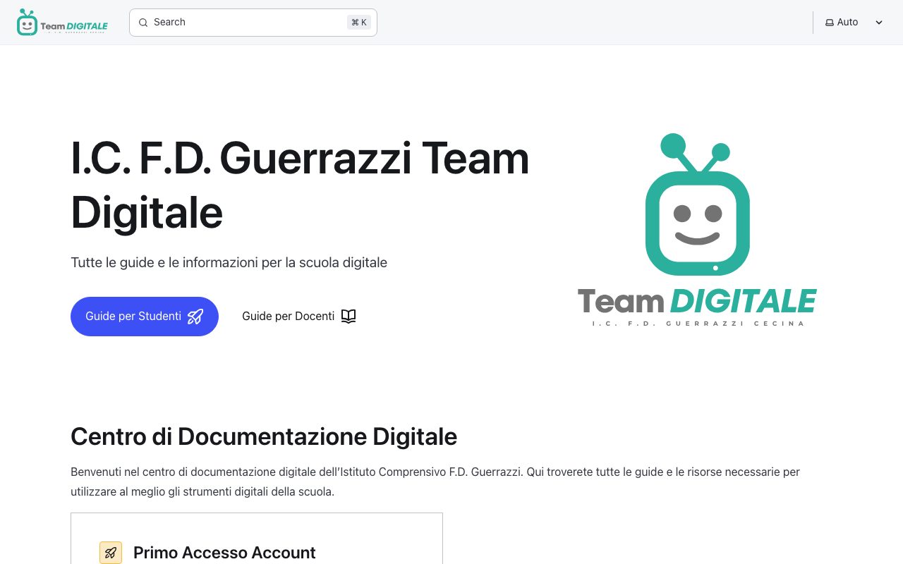 Anteprima sito I.C. F.D. Guerrazzi — Team Digitale